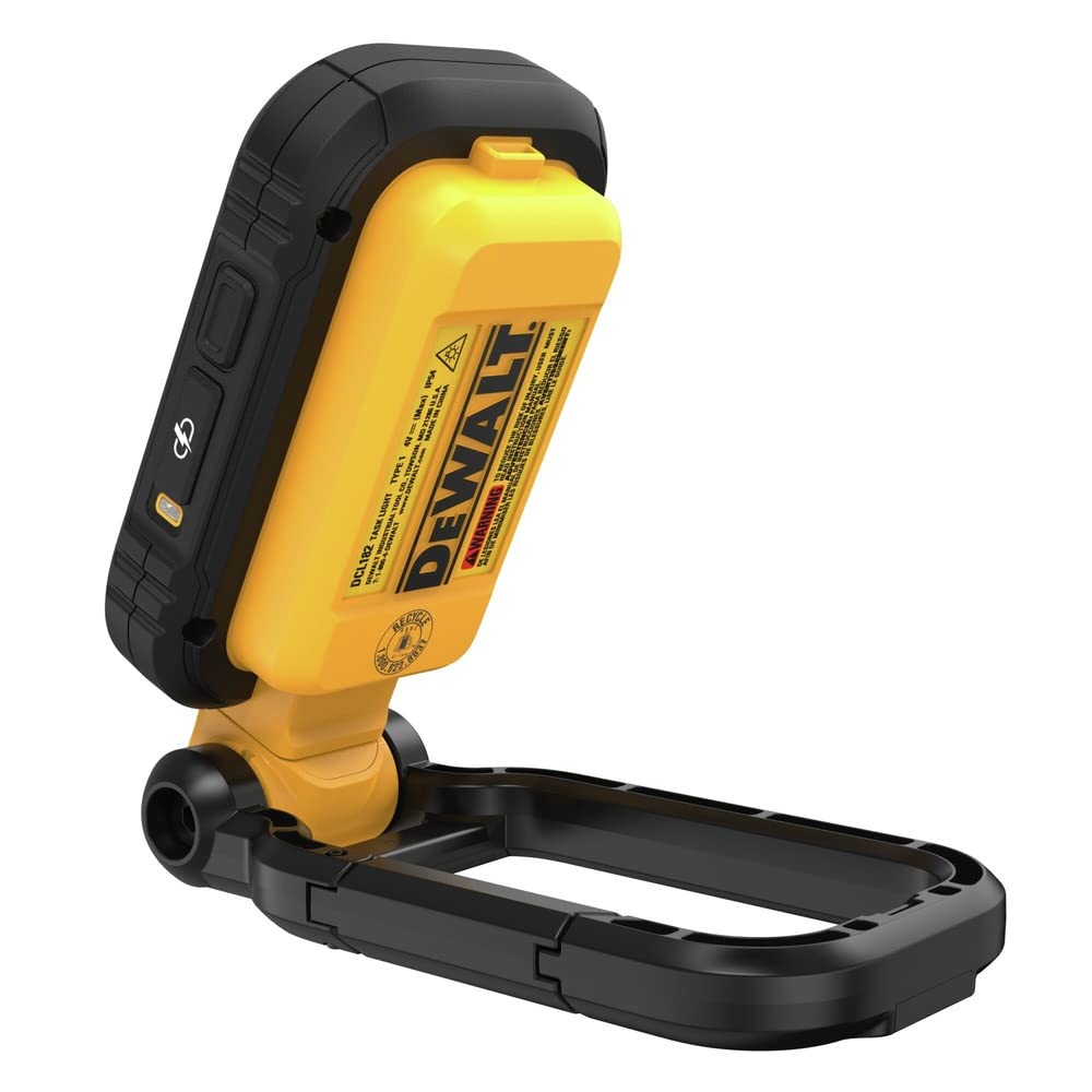 DEWALT LED Light, Compact and Powerful Work Light, Magnetic Handle, USB-C Rechargeable (DCL182)