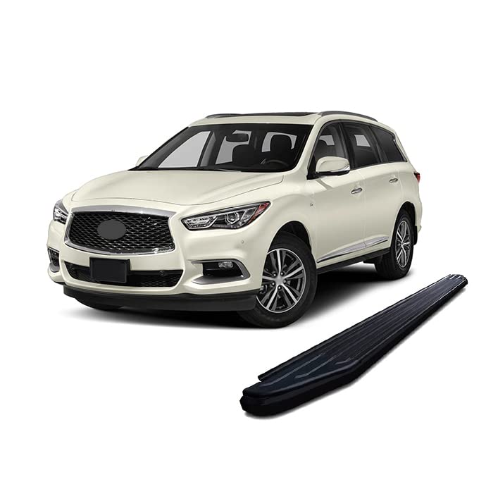 Exceed Black Horse Running Boards Compatible with 2014-2021 Infiniti QX60|2013-2021 Nissan Pathfinder (Excludes 2015 Platinum series)-EX-NIPA13