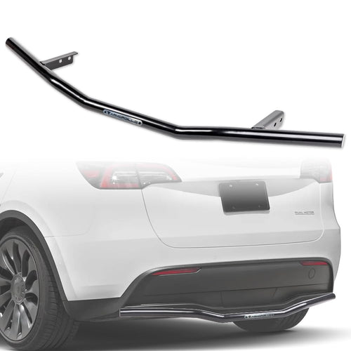 Rear Bumper Guard Armordillo Aluminum|Compatible with 2020-2024 Tesla Model Y|8735510|Black|Bull Bar