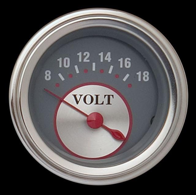Silver Series Classic Instruments 2-1/8" Volt Gauge SS30SLF