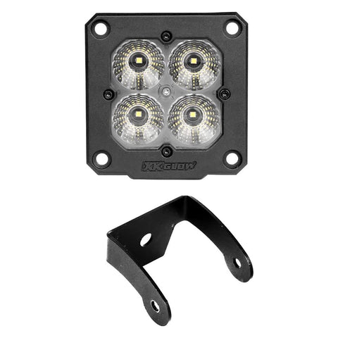 XKGLOW 1PC Flush Mount Cube Light Flood Beam SAE Bluetooth App Control