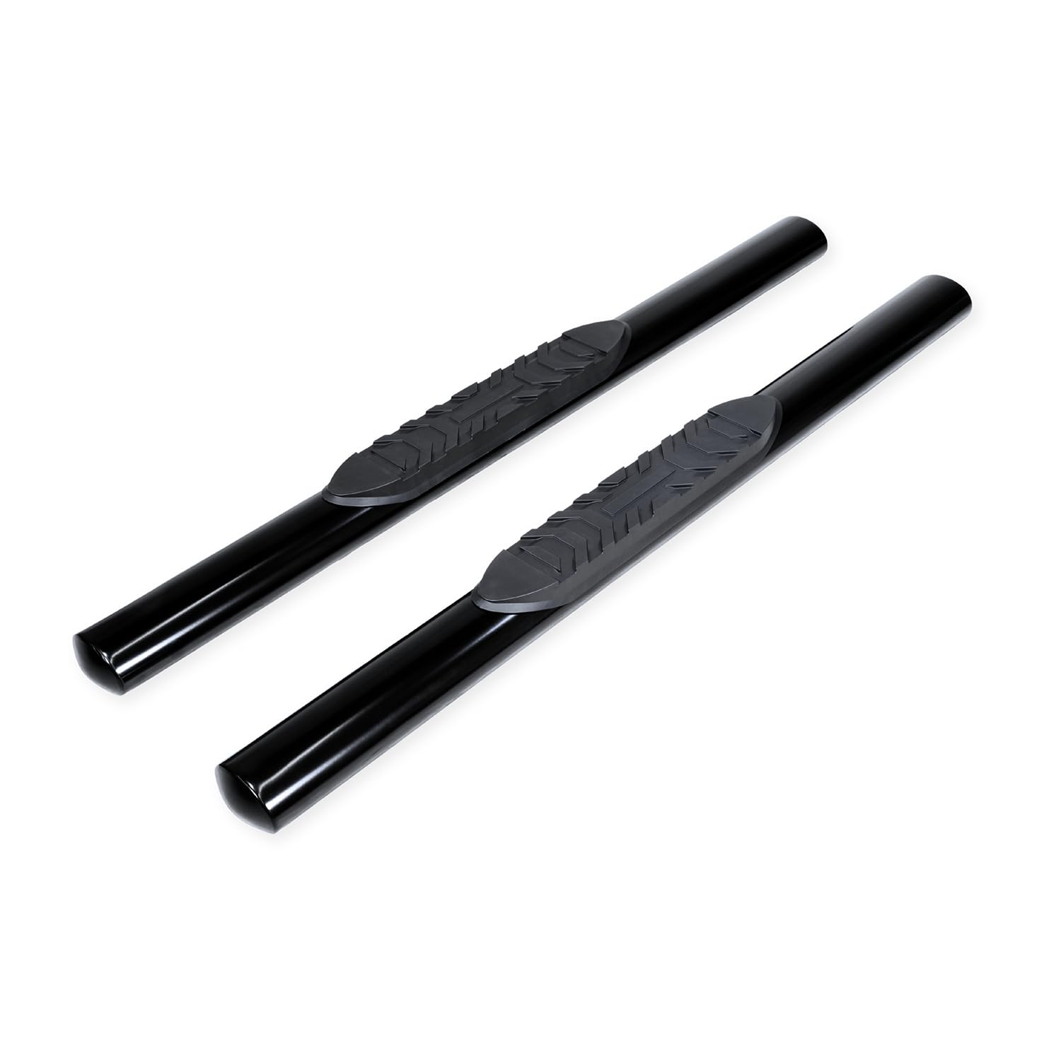 TrailFX Side Steps Nerf Bar Fits Ram 1500 Standard Cab 2011–2018 Black Powder Coated Mild Steel Rocker Panel Mount 4-Inch Oval Straight Set of 2 Truck Running Boards TrailFX A1535B