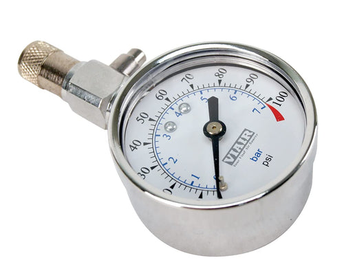 0 - 100 PSI Viair 90072 2" Tire Gauge w/Gauge Reset Button