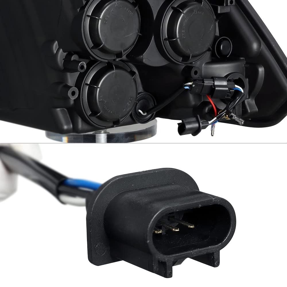 09-18 Dodge Ram 1500 AlphaRex (880542) PRO-Series Projector Headlights Plank Style Alpha Blk w/Seq Signal/DRL