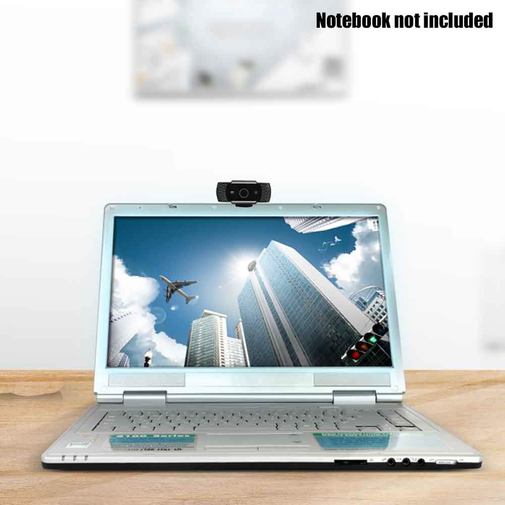 HD Webcam Hongwen with Microphone, 1080P PC Laptop Desktop USB Webcams Streaming Computer Camera for Video Calling Recording Conferencing Gaming Web Camera