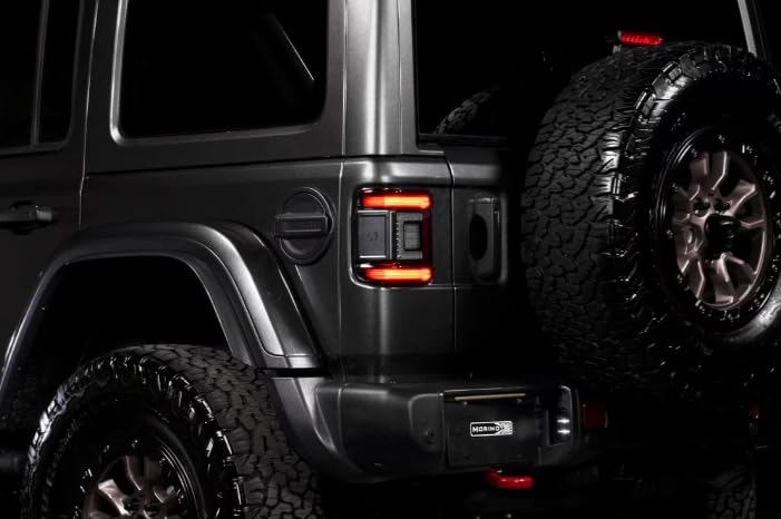 Morimoto XB Smoked LED Low Profile Taillights for Jeep Wrangler 2018 (LF746)