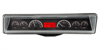 Dakota Digital VHX-66C-NOV-K-R Black Alloy Red 66 67 Chevy Nova Analog Dash Gauges