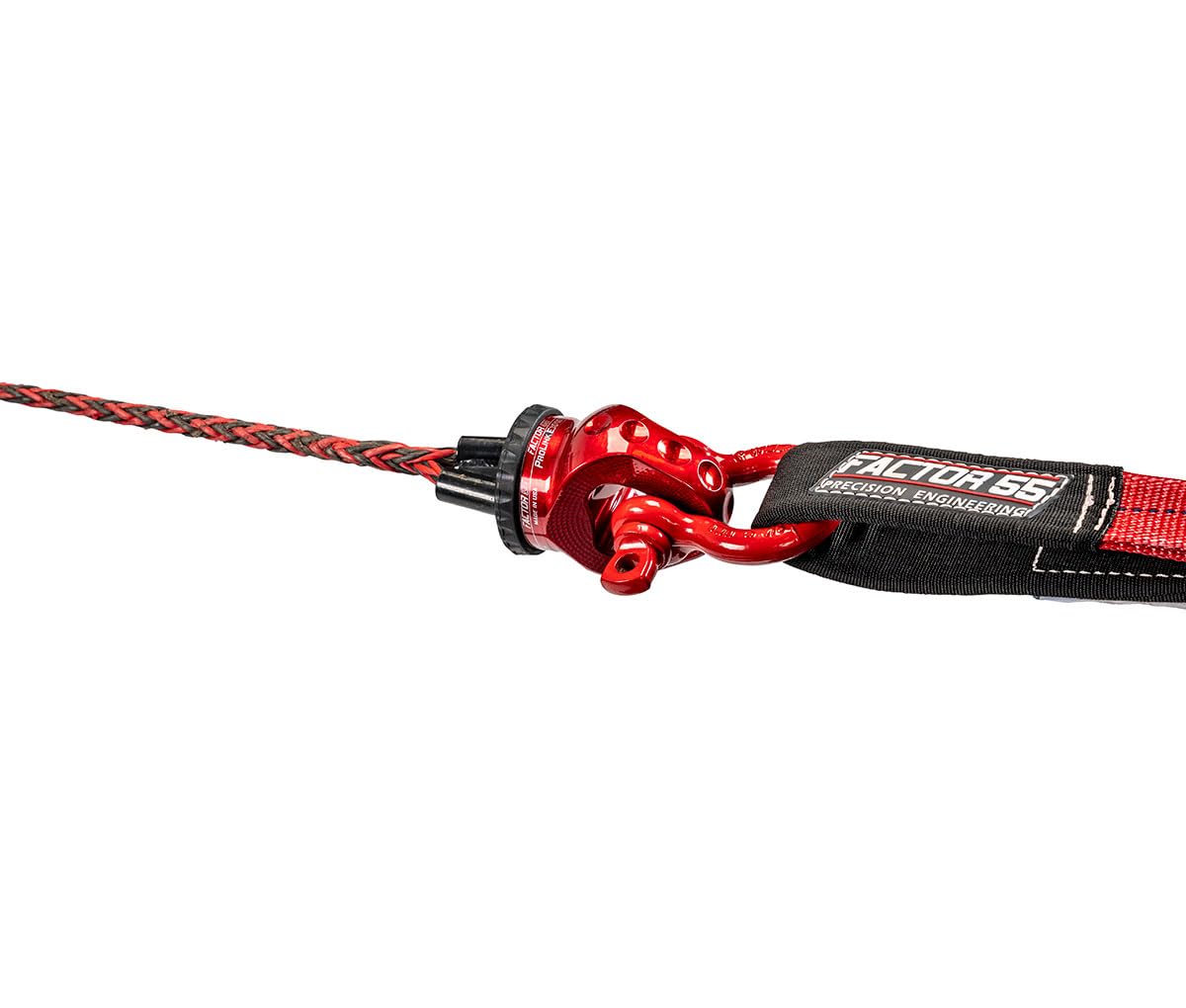 Factor 55 E Prolink Titanium Double Shear Pin, Designed for Steel Cables and Synthetic Winch Ropes up to 3/8" Diameter - Blue