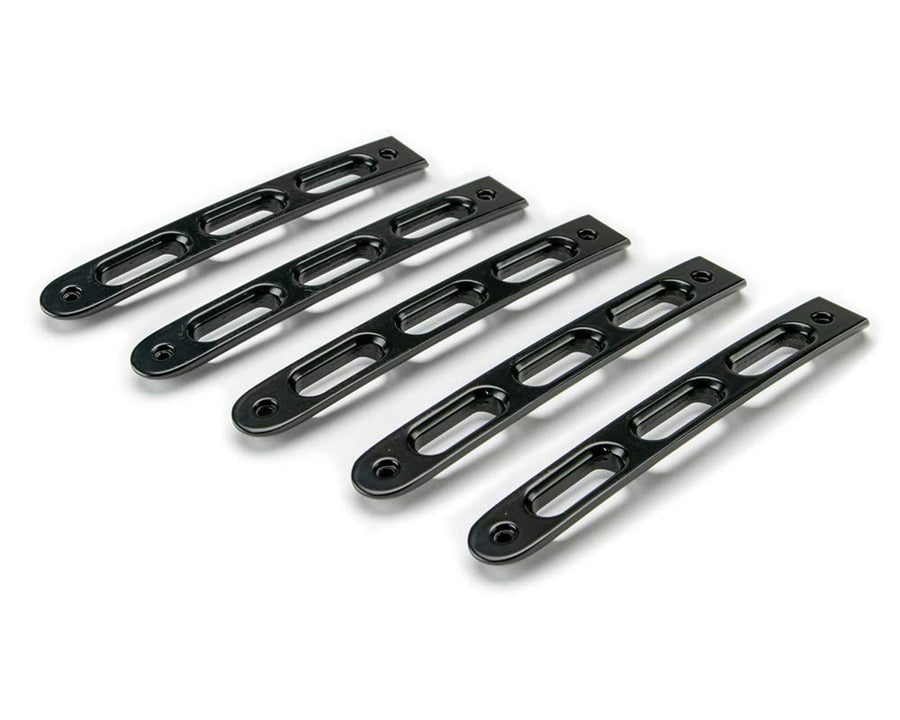 D-JP-190026-BK-5 | DV8 Offroad | Door Handle Insert Set fits 2007-2018 Wrangler JK | Slotted Hole Design | Aluminum Construction