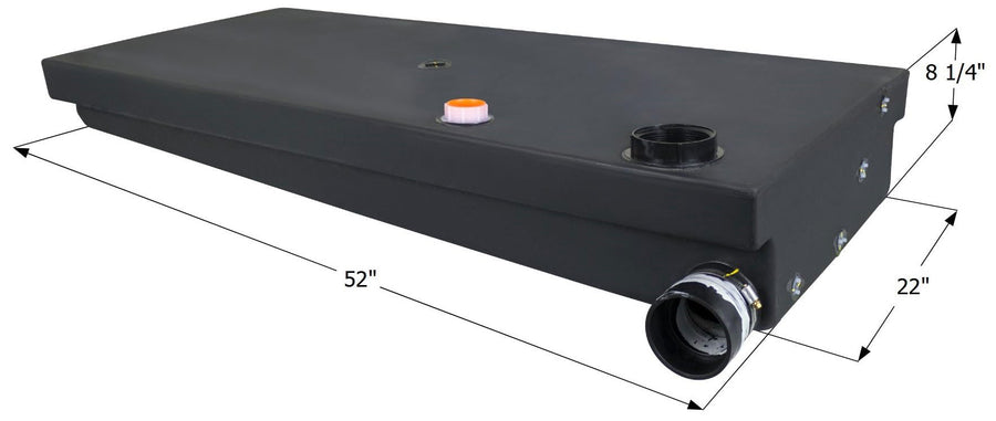 Icon Holding Tank 15122 H3977-30 Gallon, 52" x 22" x 8.25"