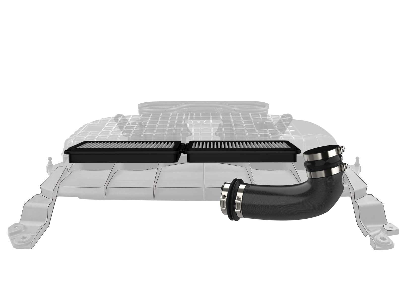 Super Stock aFe POWER Induction System w/Pro DRY S Filter, #55-10014DC, Carbon Fiber