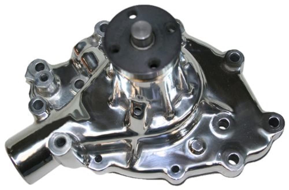 Performance Quotient PRW 1428910 5/8" Pilot Shaft Polished High Flow Aluminum Water Pump for Ford 289 1965-68, 302-351W 1968-69