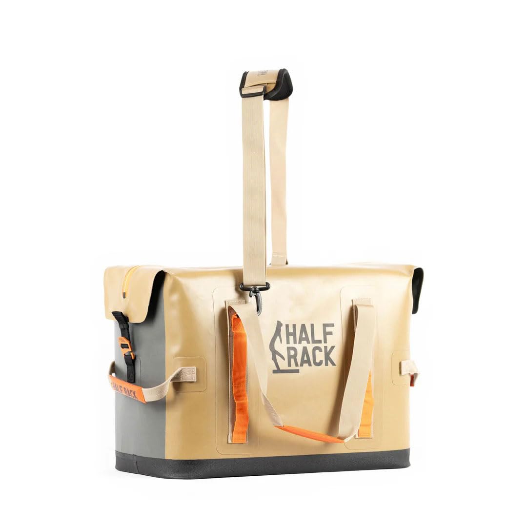 Medium-Sized Half Rack Waterproof Soft-Sided Cooler - 100% Waterproof & Leakproof - Fully Insulated Design - Holds Up to 55 Cans