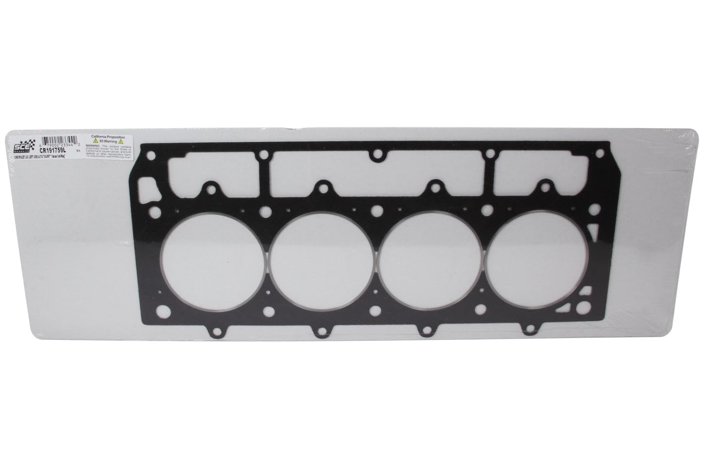 Cylinder Head Gasket, SCE Gaskets, Vulcan Cut Ring, 4.174 in Bore, 0.059 in Compression Thickness, Driver Side, Composite, GM LS-Series, Each