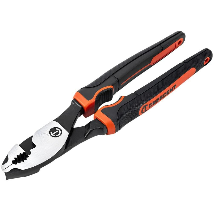 Crescent Z2 Dual Material Slip Joint Pliers - Wire Cutter Cushion Grip Hand Tool for Home Improvement & Repair - 8" - HTZ28CG