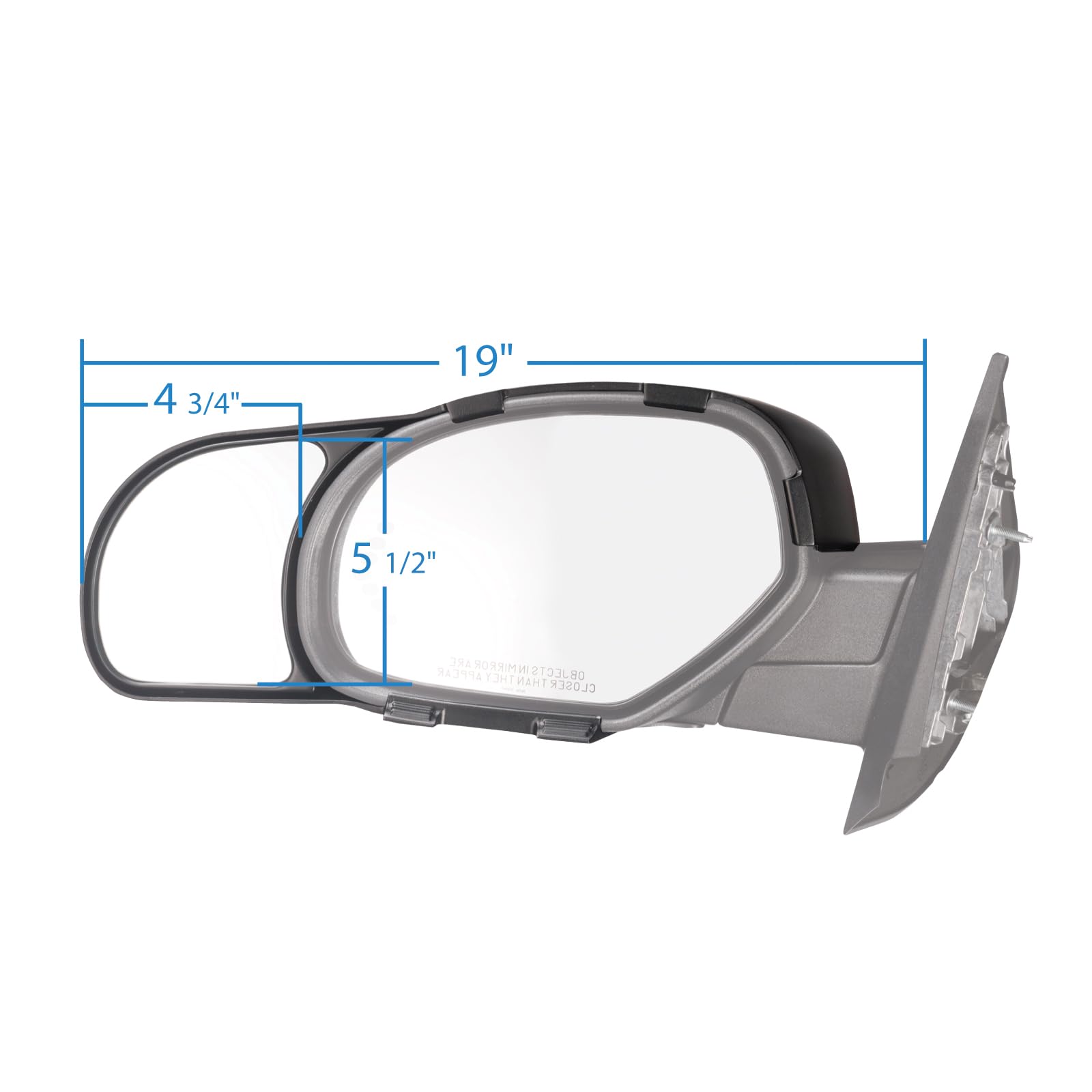 K SOURCE 80900 Snap & Zap Custom Fit Towing Mirror for 2007-2014 Escalade, Silverado 2500, 3500, Suburban, Tahoe, Sierra 2500, 3500, Yukon, 2007-2013 Avalanche, Silverado 1500, Sierra 1500, 2009-2013 Sierra/ Silverado Hybrid, Patented