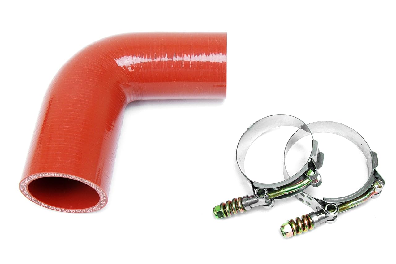 HPS Orange Silicone Transmission Oil Cooler Hose Kit for Volvo Mack Truck MP7 Engine Compatible/Replacement OE Part # 23092712, 57-1713