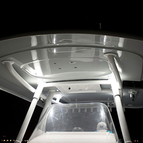 Mirage LED Lumitec Down Light, Exterior or Interior Flush Mount, White Bezel, White Non-Dimming, Non-TTP, One Size