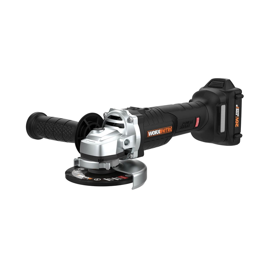 Worx 20V WX812L Power Share Brushless 4-1/2" Angle Grinder