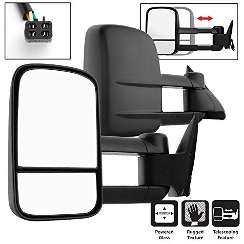 Mirror Xtune MIR-CCK88-PW-SET (Chevy C10 88-98 Manual Extendable - Power Adjust - Set)