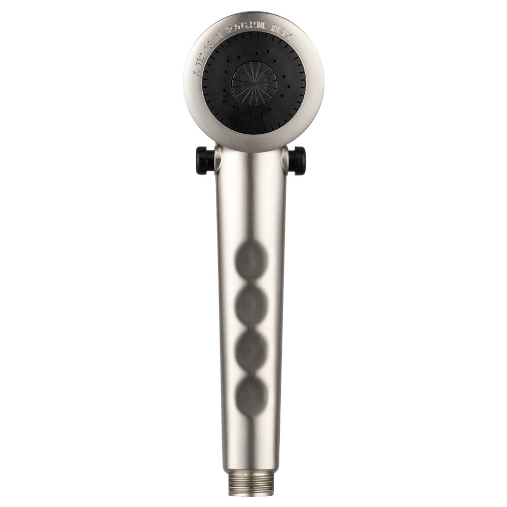 Dura Faucet Economical DF-SA135-SN Shower Head - Handheld Replacement RV Shower Head Wand - Universal Water Saving Shower Head with Flow Control Trickle Switch (Brushed Nickel)