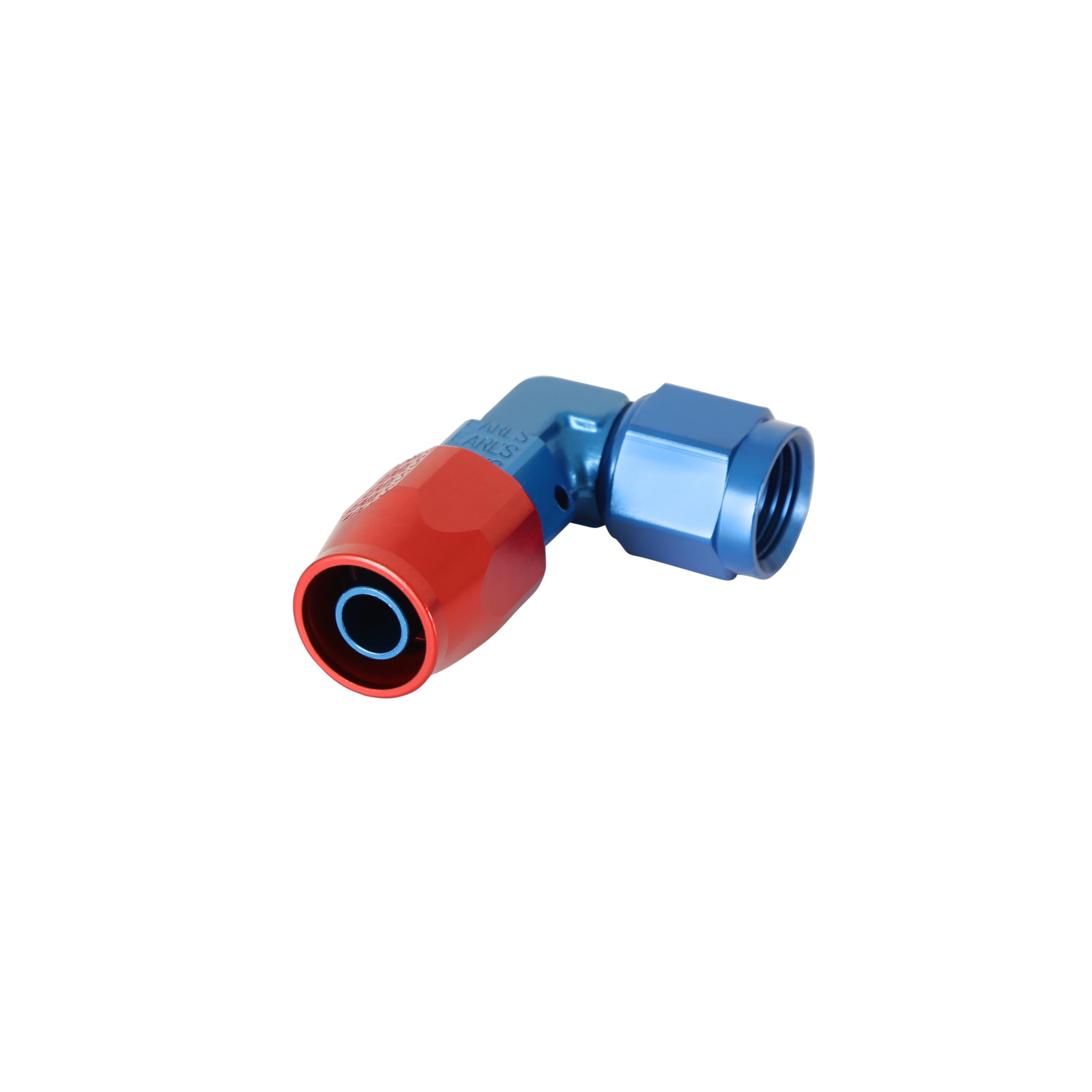 Earl's 90 Degree Swivel-Seal® Hose End -6 AN - Clamshell Package - Red/Blue