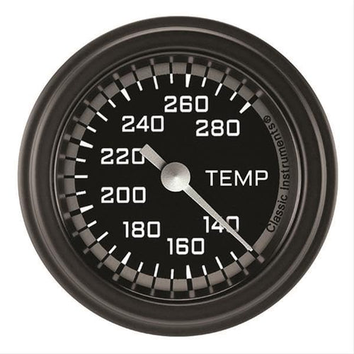 Classic Instruments AX326GAPF-12 Water Temperature Gauge Autocross Gray 2 5/8" Full Sweep