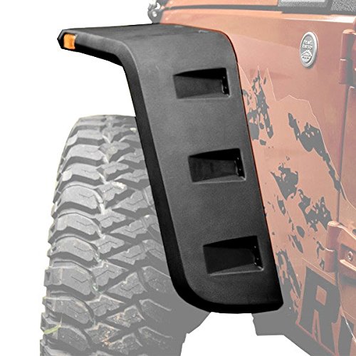 Hurricane Fender Flare Kit, Rugged Ridge, EU, Smooth | 11640.26 | Fits 2007-2018 Jeep Wrangler JK