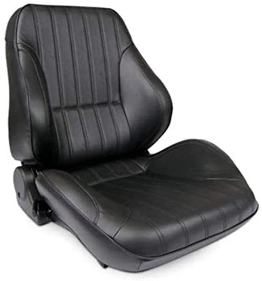 Black Leather Racing Rally ProCar by Scat Low Back Recliner Right Seat 80-1050-51R