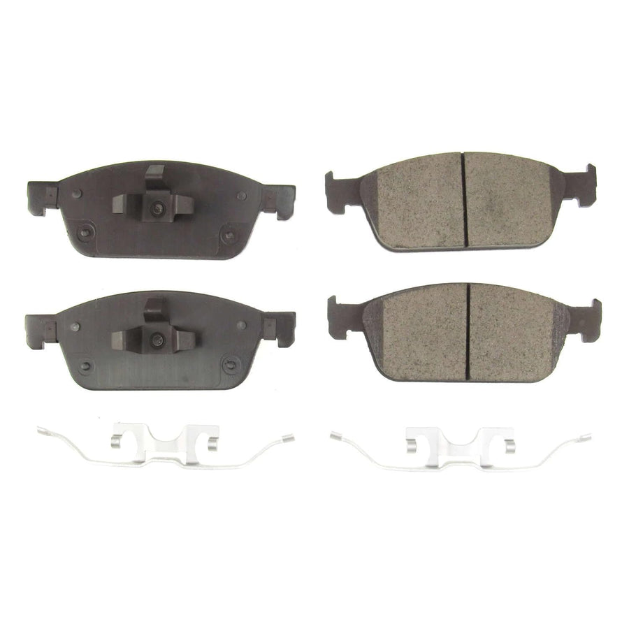 Front Brake Kit Power Stop For Ford Escape 2017-19 | Lincoln MKC 2017-19 - Ceramic Brake Pads With Installation Hardware, 17-1978