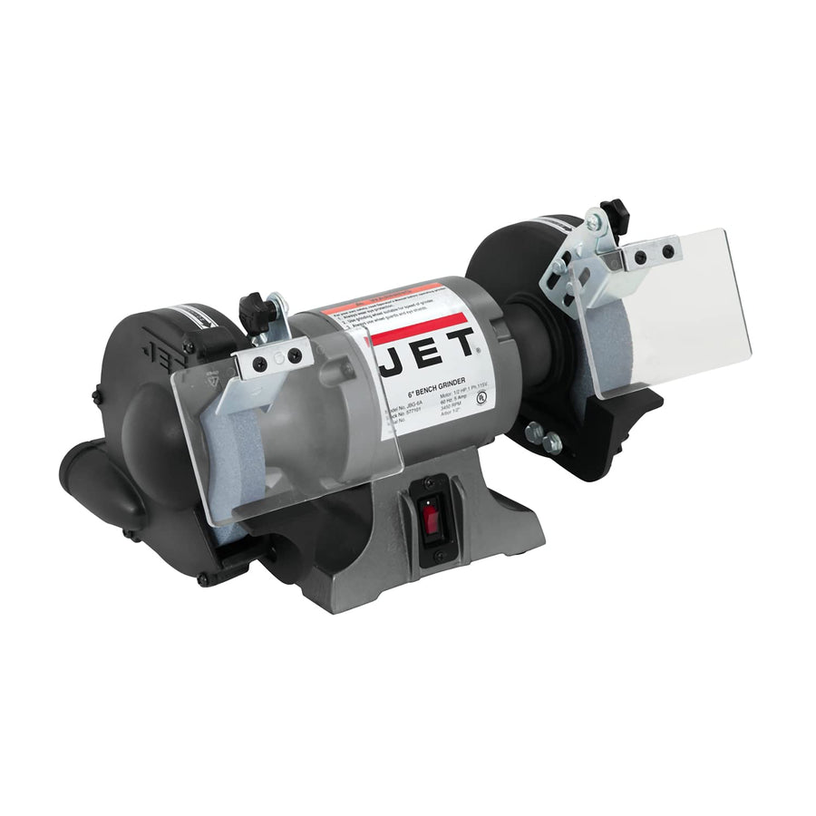 JET 6-Inch Grinder Bench, 3450 RPM, 1/4 HP, 115V 1Ph (Model JBG-6)