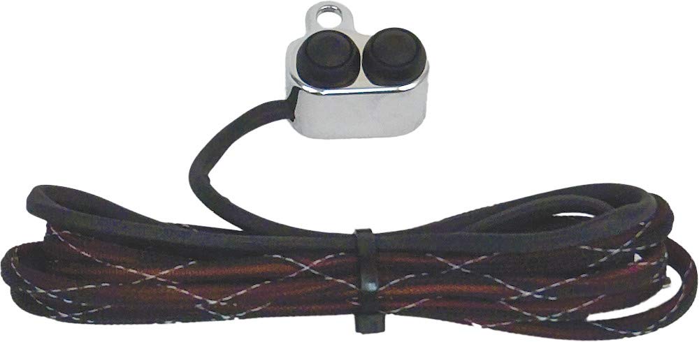 Chrome Handlebar-Mounted Arnott Air Suspension Push Button Compressor Switch Assembly for Harley-Davidson - 21-2610-C
