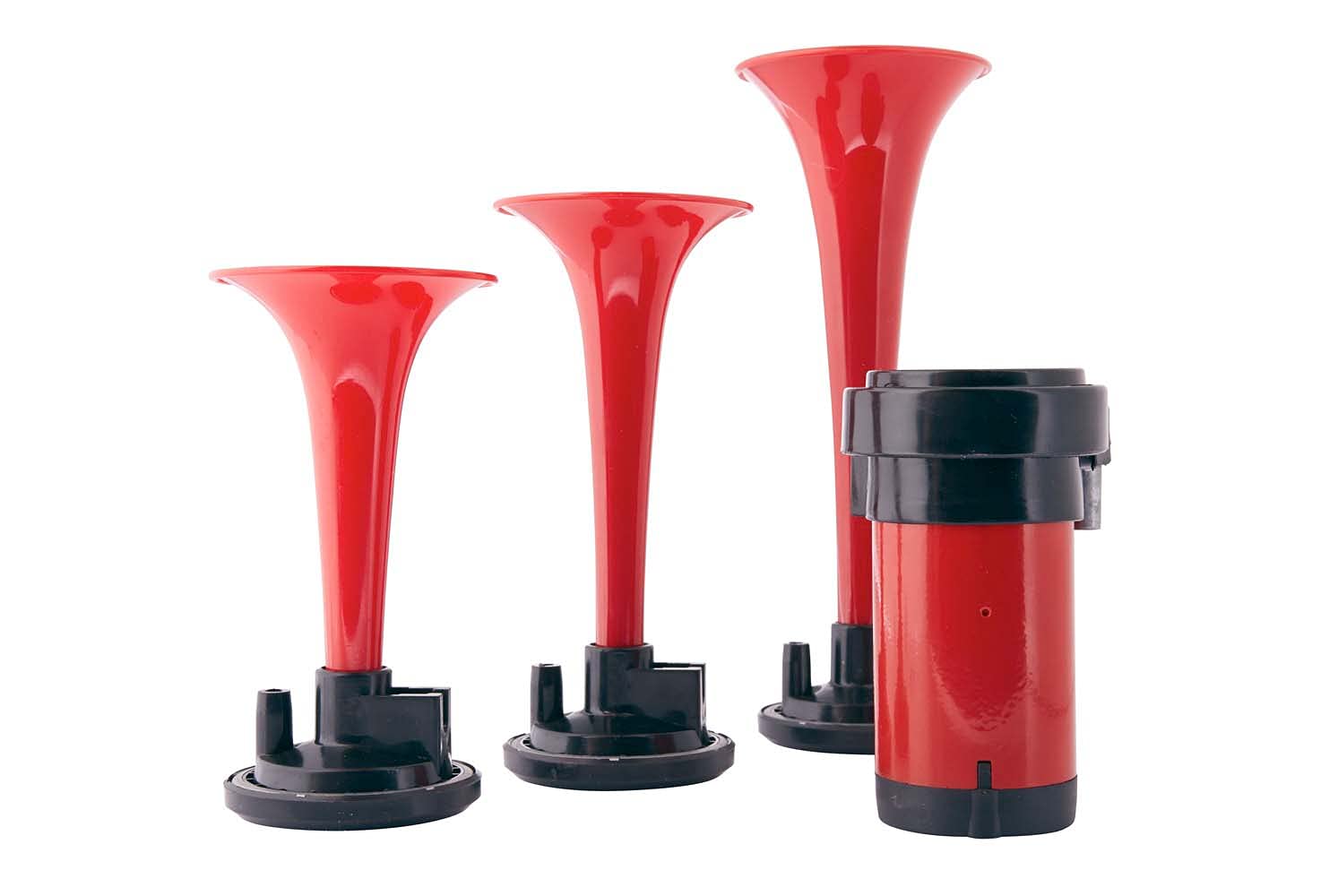 Triple-Tone Hella 003001671 Air Horn Kit with 12V Air Compressor and Mounting Bracket