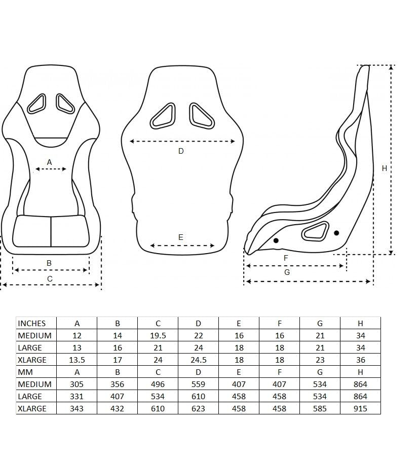 NRG Innovations Universal Fixed Back NRG-FRP-302GM-PRISMA Bucket Racing Seat for 5-Point Harnesses, Size L, Gun Alcantara Material, 24" W X 35" H X 18" D