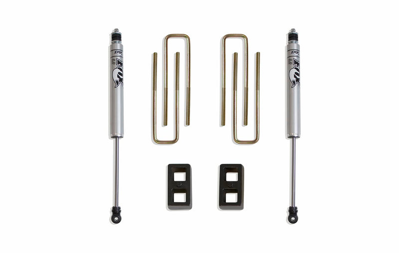 Part# 906820F MaxTrac SUSPENSION'S is A Rear Box KIT Including 2" Lift Blocks, U-Bolts & A Pair of Fox 2.0 Performance SERIRES Rear Shocks