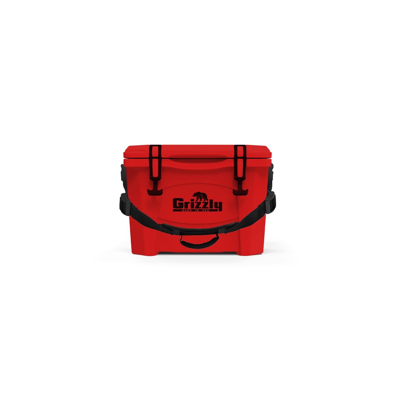 15 Cooler Grizzly | 15 qt Ice Chest Durable Rotomolded Insulated | Made in USA | Warranty for Life | For Beach Boat Camping Fishing Hunting | G15 | Red