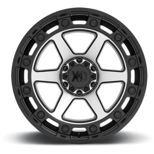 XD Wheels Xd862 Satin Black MACHINED Wheel with Alloy Steel (17 x 9. inches /6 x 106 mm, 0 mm Offset) Raid