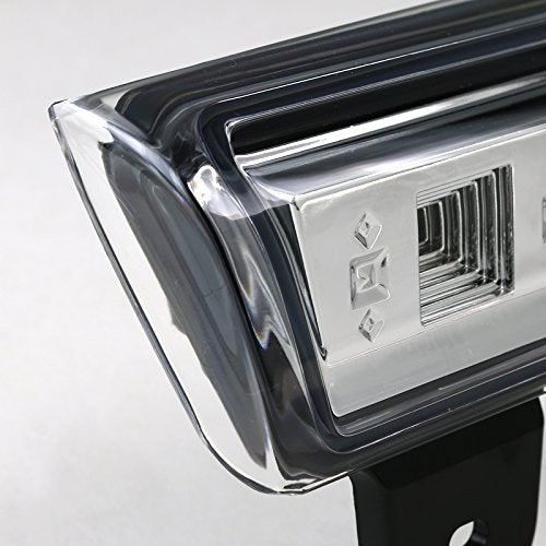 Chevy Tahoe Suburban Spec-D Tuning LT-DEN00RBCLED-CY GMC Yukon XL Clear LED Rear Tail 3rd Brake Stop Light