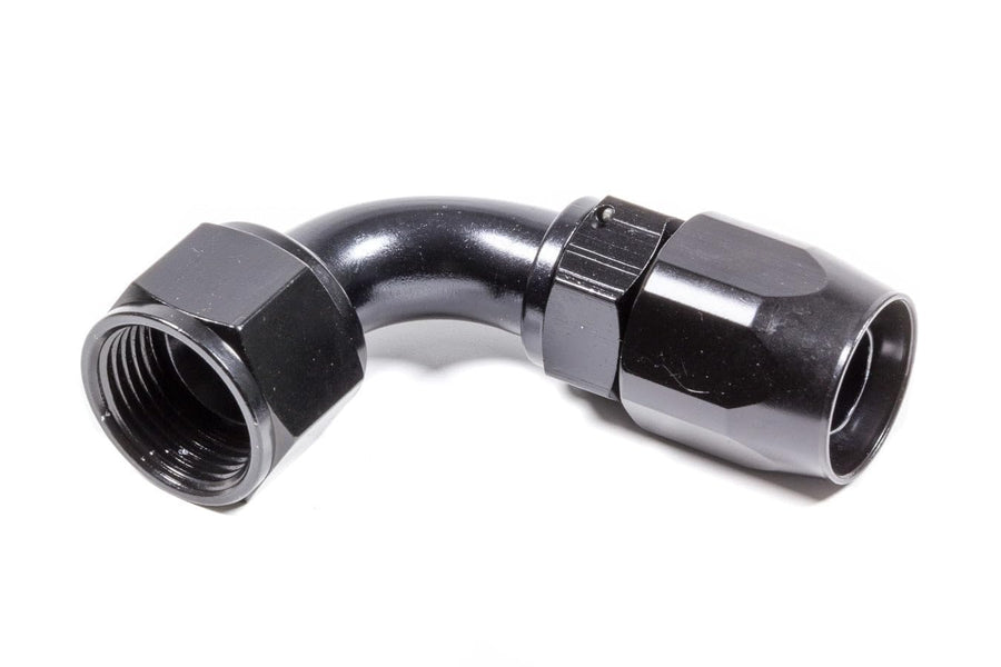 90 Degree Fragola -12AN Power Flow Hose End - Black