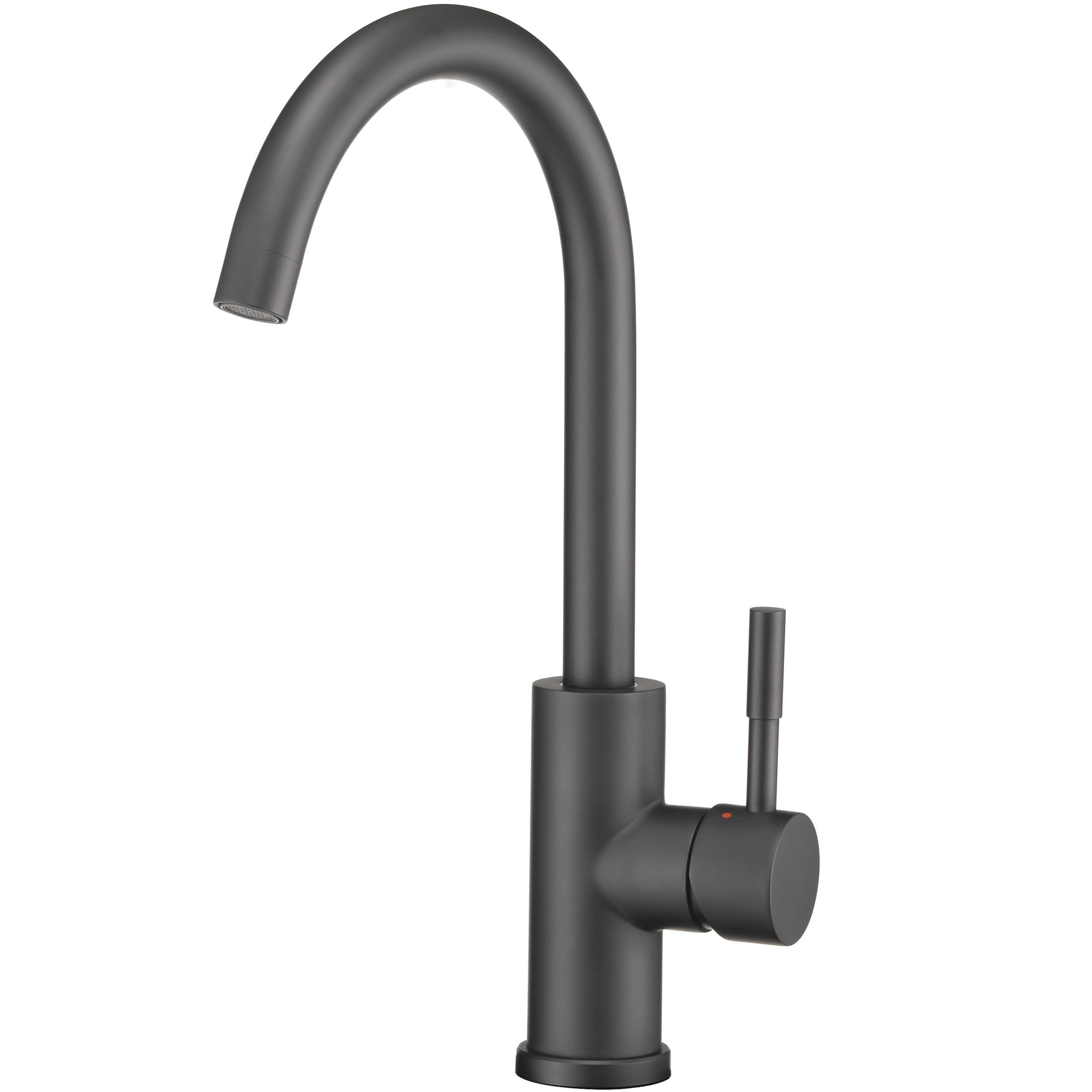 Dura Faucet Gooseneck Streamline RV Kitchen Faucet - Matte Black