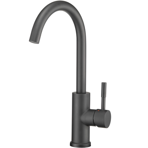 Dura Faucet Gooseneck Streamline RV Kitchen Faucet - Matte Black