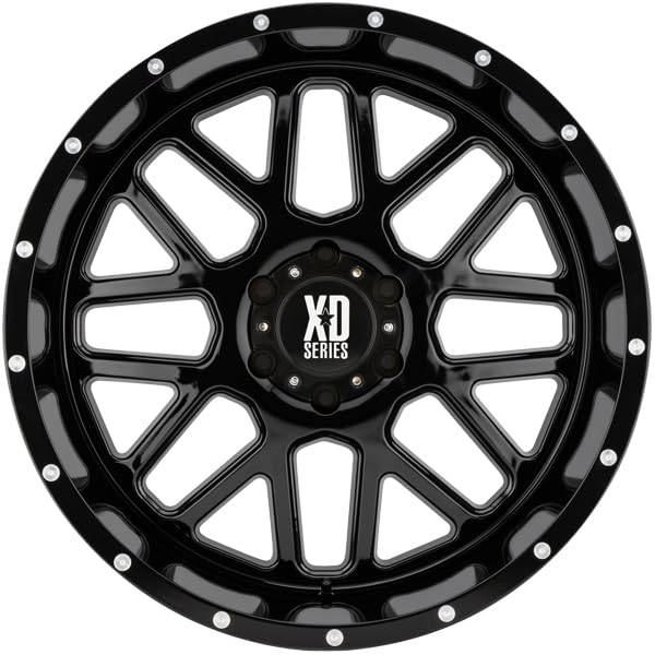 KMC WHEELS XD820 GRENADE XD SERIES Black Wheel (18 x 9. inches /8 x 125 mm, 18 mm Offset)