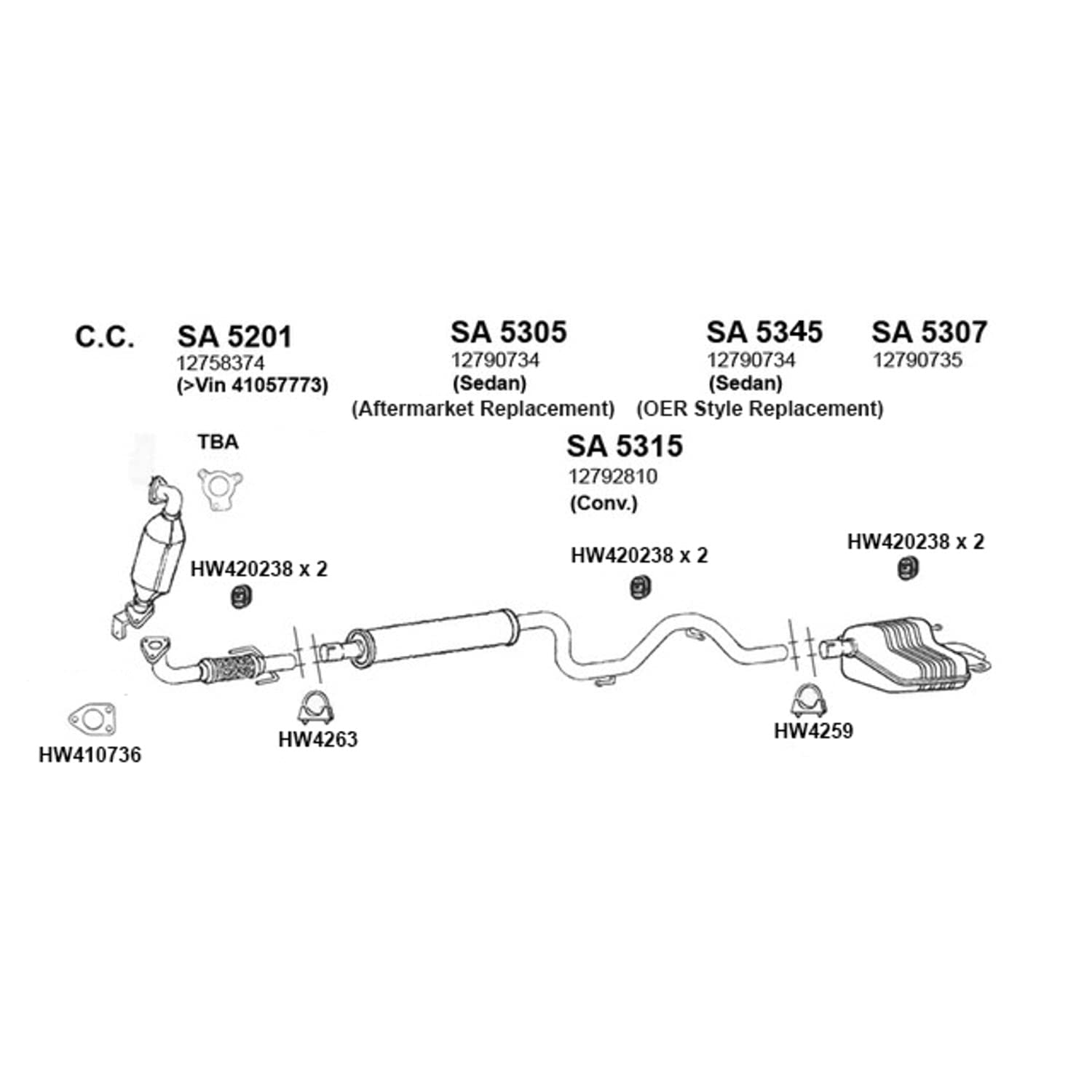 Exhaust Pipe ANSA (SA5201)