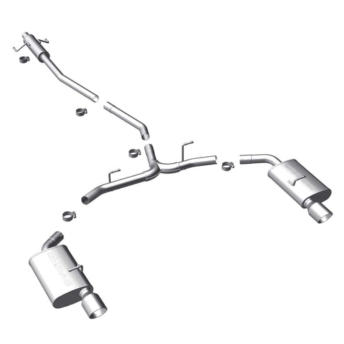 Large MagnaFlow Stainless Steel Performance Exhaust System Kit 15552