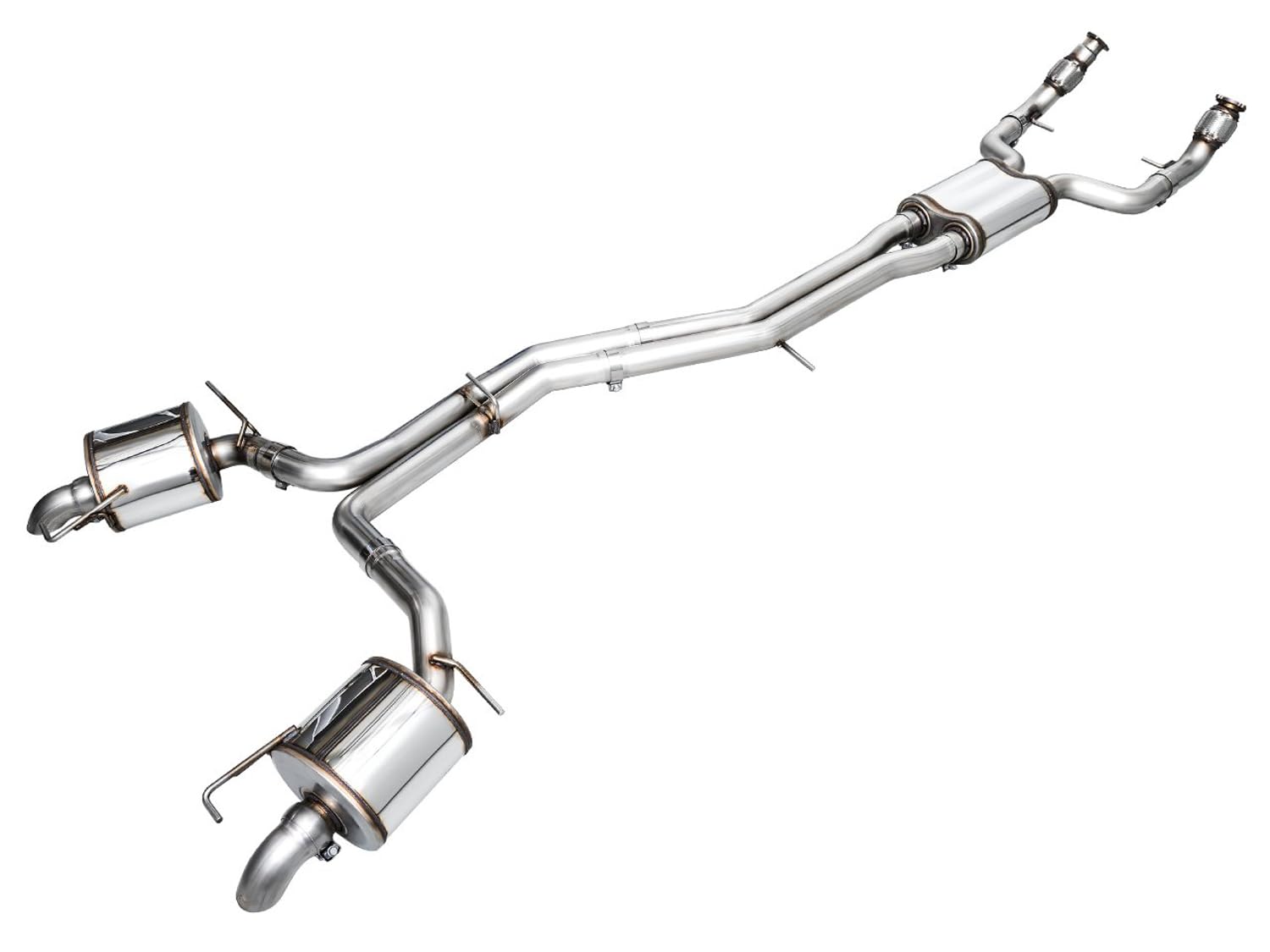 AWE Tuning Exhaust Touring Edition | 3" Diameter | No Tips for C8 Audi A6/A7 3.0T (3015-31003)