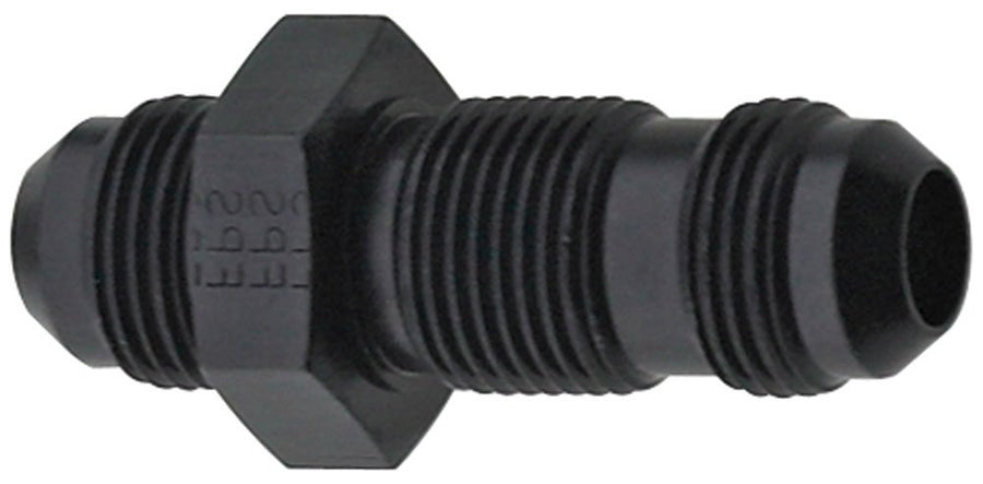 Black Fragola Size (-6) Straight Bulkhead Fitting 483206-BL