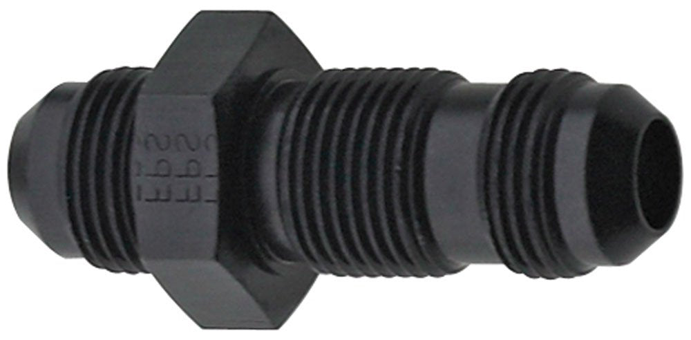 Black Fragola 483220-BL Size (-20) Straight Bulkhead Fitting