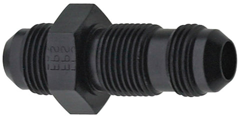 Size (-12) Black Fragola 483212-BL Straight Bulkhead Fitting