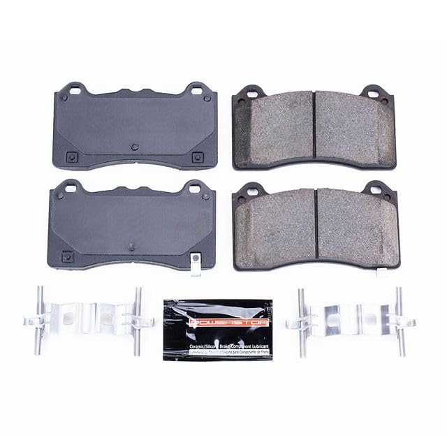 Power Stop Z23-1977 Z23 Evolution Sport Carbon Fiber Infused Ceramic Brake Pads with Hardware For Ford Focus 2016-2018 [Model Specific]