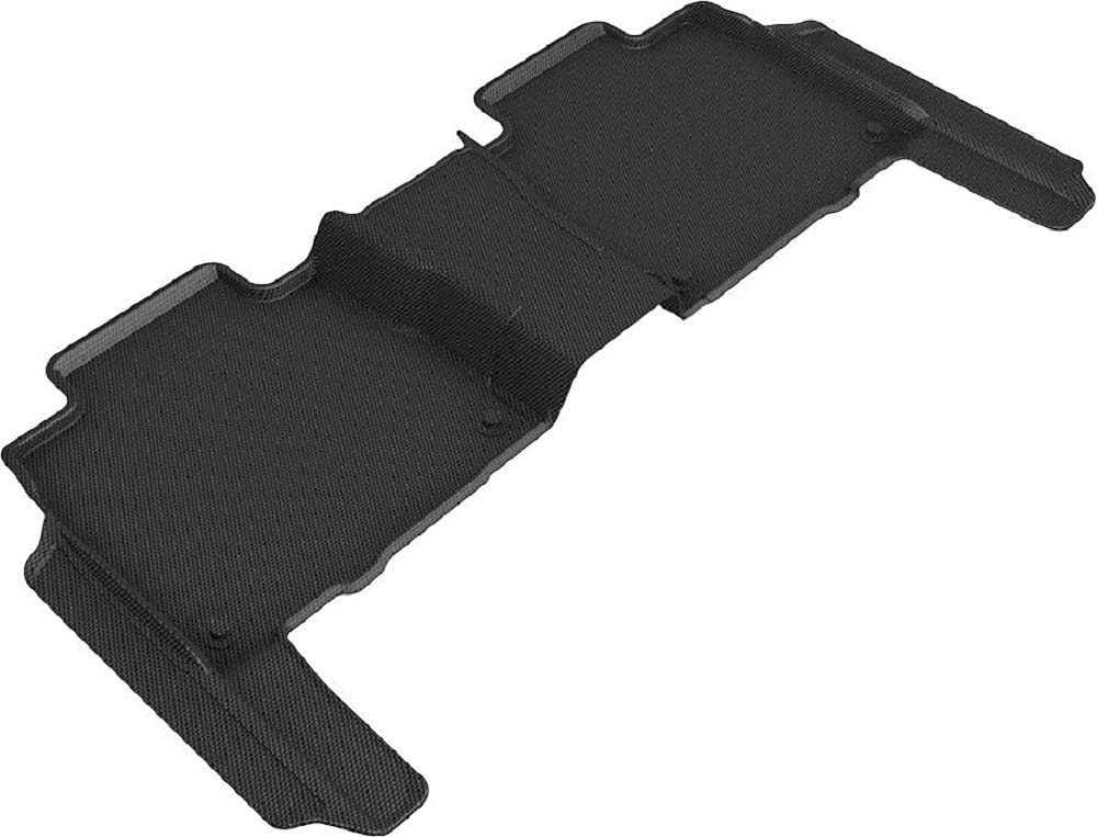 3D MAXpider Kagu Custom Fit Floor Mat (Black) Compatible with Mercedes GLS 7-Seat (X167) 2020-2025 / Amg Gls63 2021-2024 (w/o Rear Seat Pkg) - 2nd Row